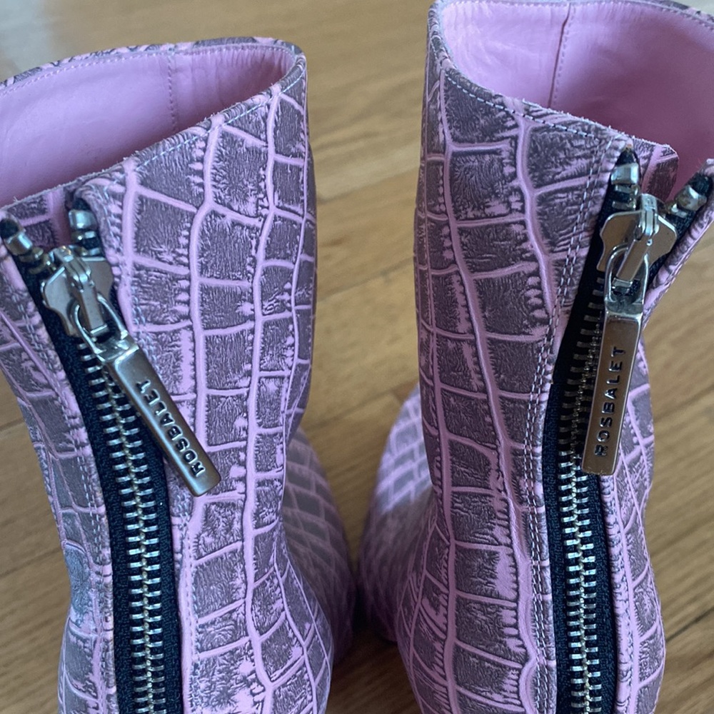 Rosbalet Pink Leather Boot - Picture 7 of 7